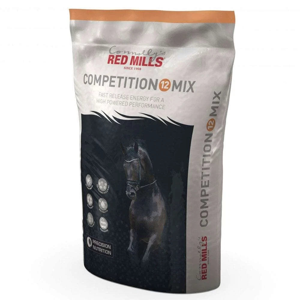 Connolly’s RED MILLS Competition 12 Mix – Fast-Release Energy Performance Horse Feed 20kg