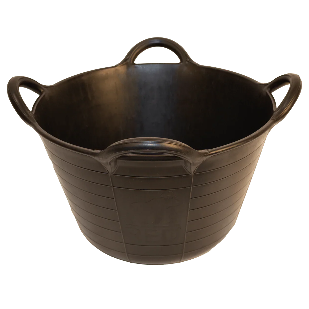 Red Gorilla Flexible Rubber Type Skip Bucket Tub Large 4 Handled Sturdy Utility Lifting Basket 37 Litres