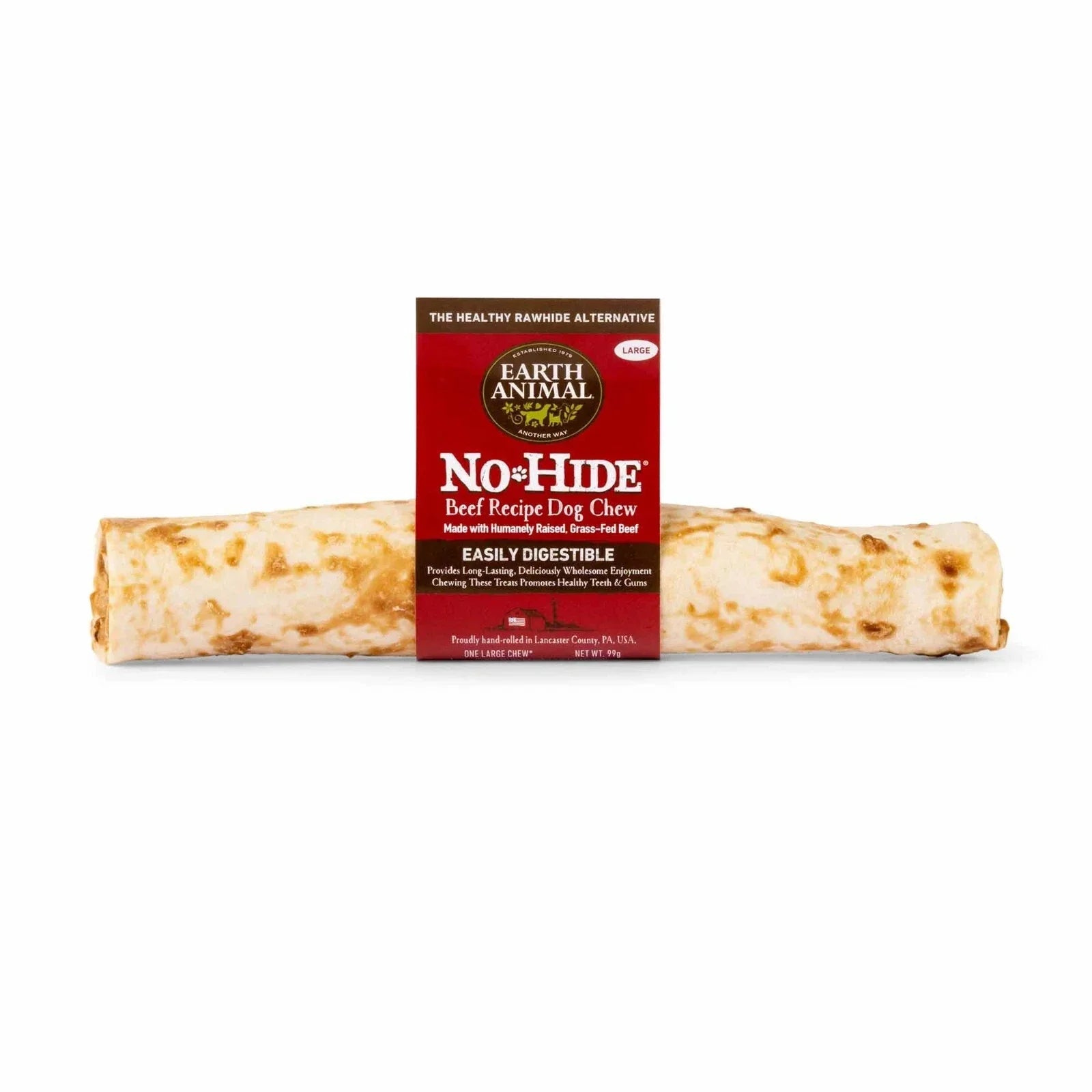 Earth Animal No Hide Large Dog Chew – Beef – 99g