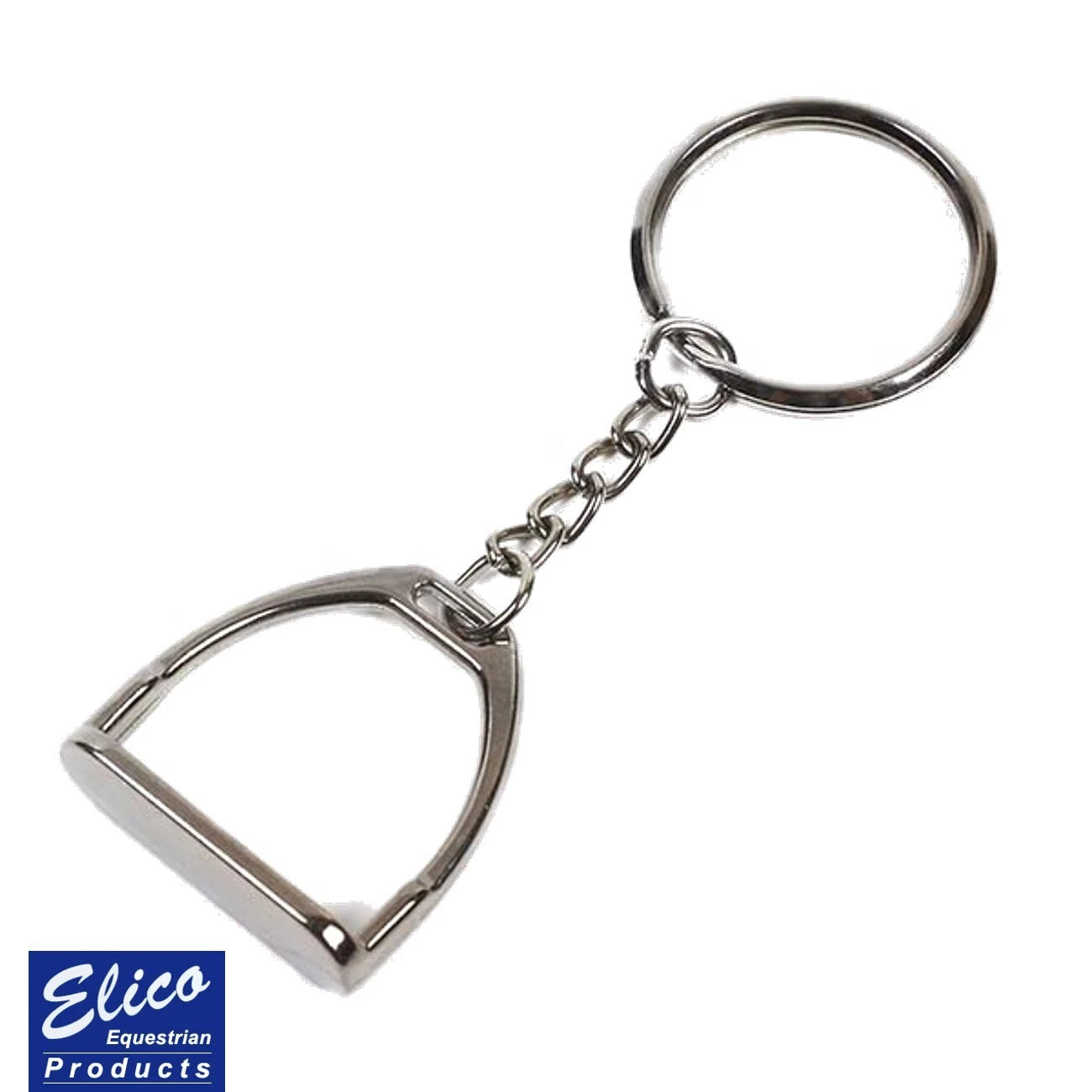 Elico Keyring Stirrup Horse Riding Equestrian Metal Key Chain Gift Accessory