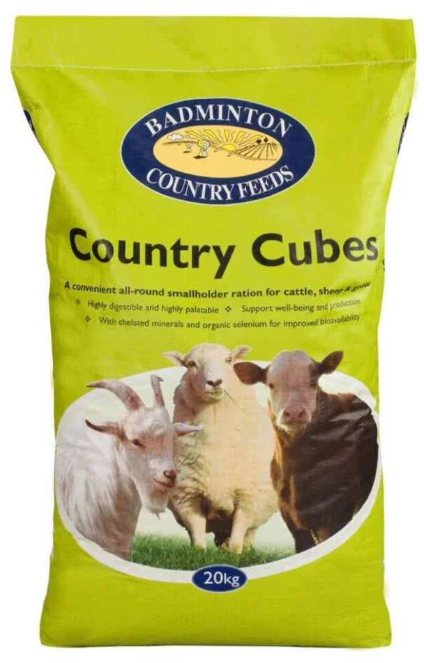 Badminton Country Cubes - Ideal for Cattle, Sheep, Goats & Ruminant 20kg