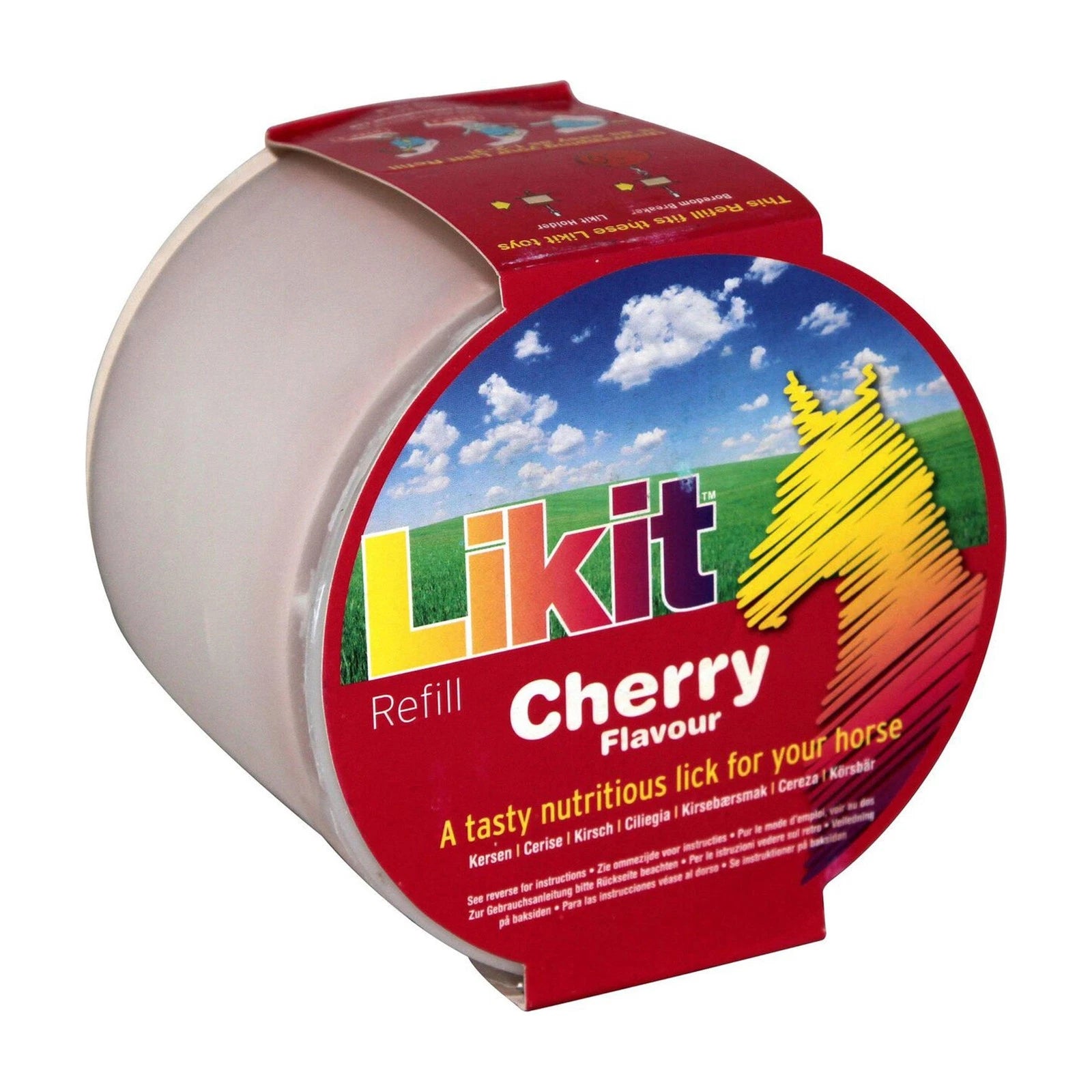 Likit Refill Cherry 650g Horse Lick Treat Block Flavoured Equine Snack