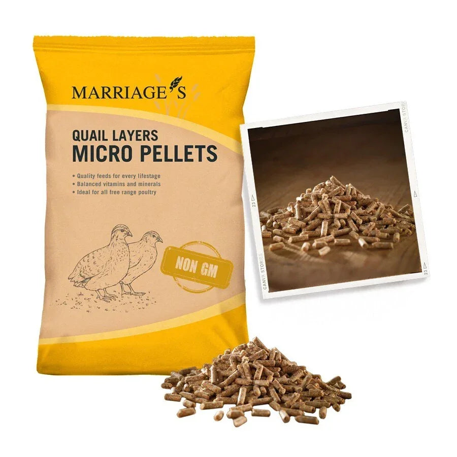 Marriage’s Quail Layers Micro Pellets – 7.5kg