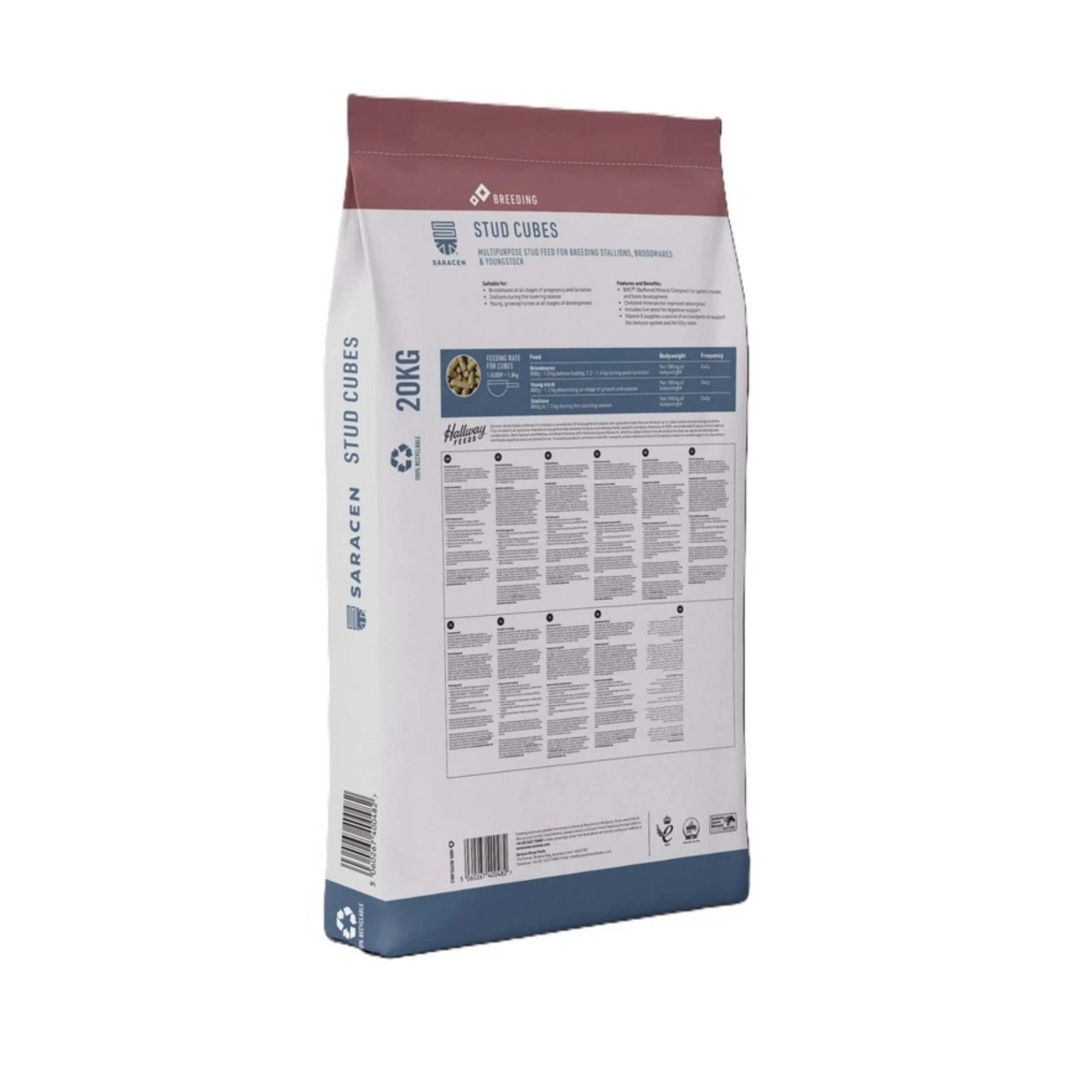 Saracen Stud Cubes – Complete Feed for Broodmares, Stallions & Youngstock 20kg