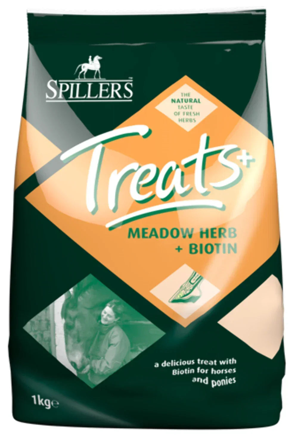 SPILLERS Meadow Herb & Biotin Horse Treats 1 Kg Bag x 8 Bulk Buy