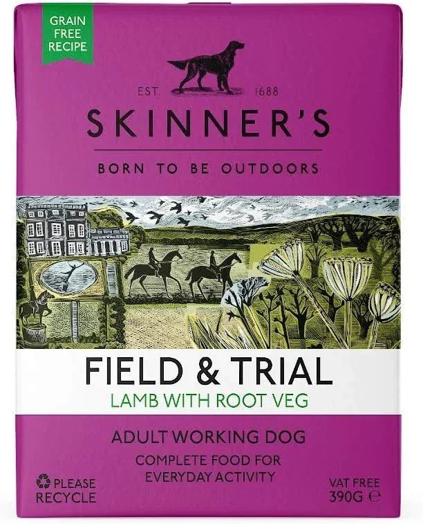 Skinners Field & Trial Lamb with Root Veg 390g Wet Dog Food