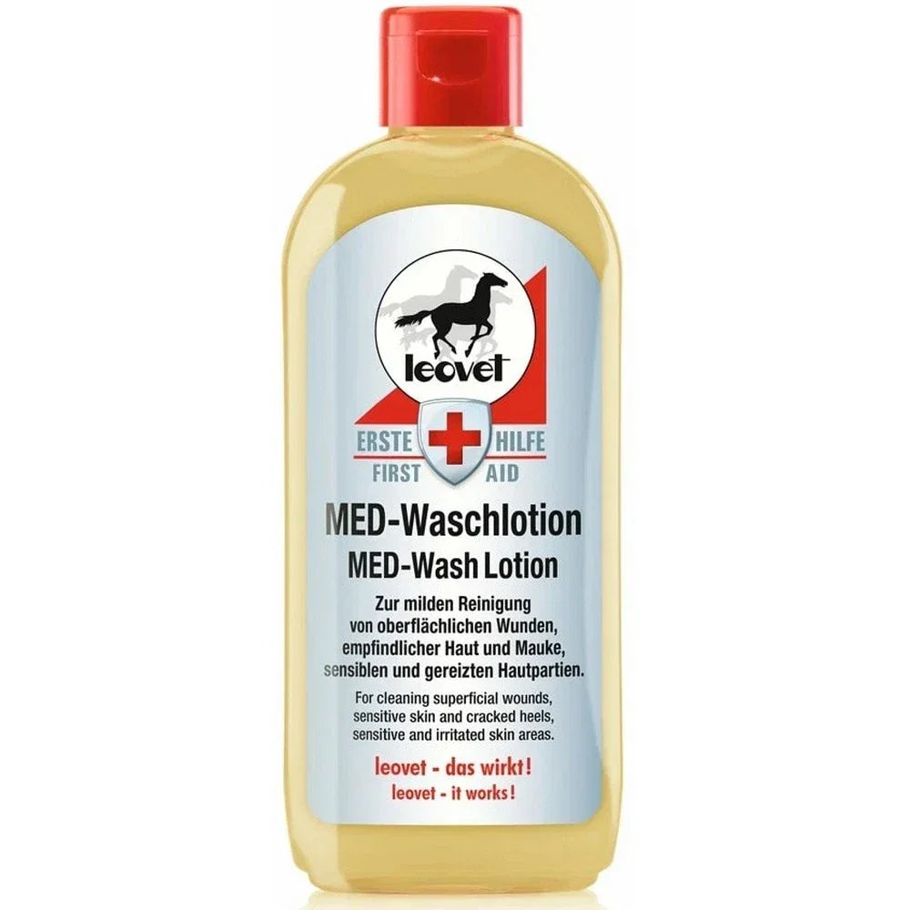 Leovet First Aid MED Wash Lotion, Great for Mud Fever - Wound Cleaning 250ML