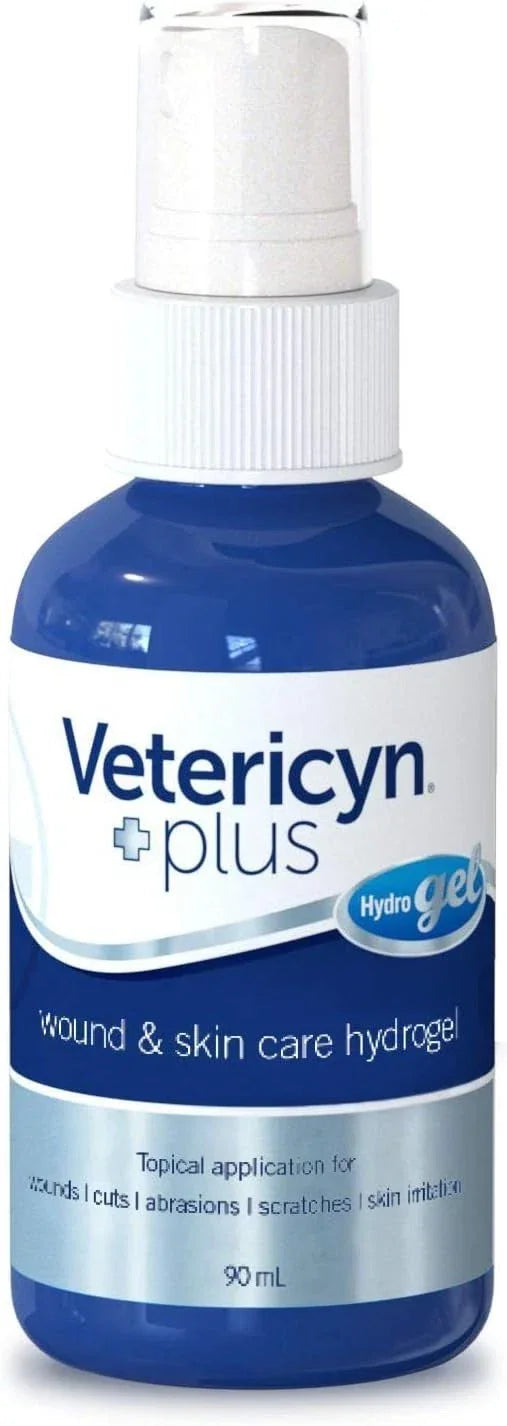 Vetericyn Hydrogel Spray for Cuts and Scrapes – 90ml Safe First Aid for Cats, Dogs, Horses