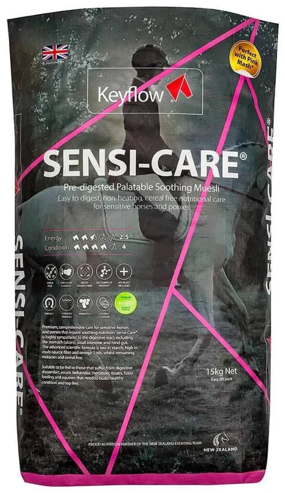 Keyflow Sensi-Care 15kg – Pre-Digested, Cereal-Free Muesli Feed for Sensitive Horses - Animall