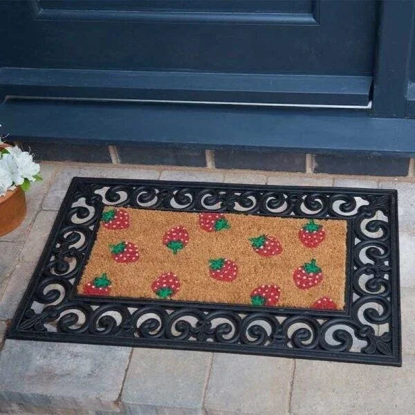 SmartGarden Decoir Doormat Insert 53x23cm – Strawberry Design (Coir Mat Only)