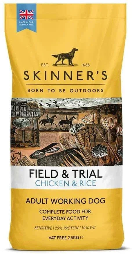 Skinner's Field & Trial Complete Dry Adult Working Dog Food Chicken and Rice, 2.5 kg