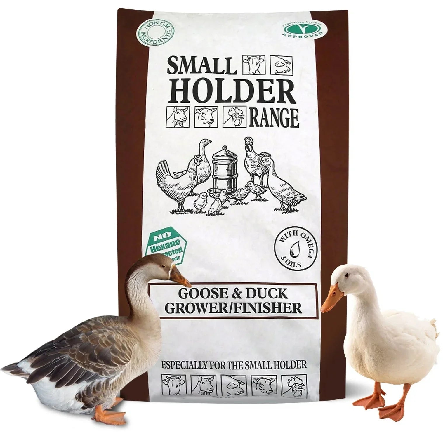Allen & Page Small Holder Goose & Duck Grower/Finisher Pellets 20kg