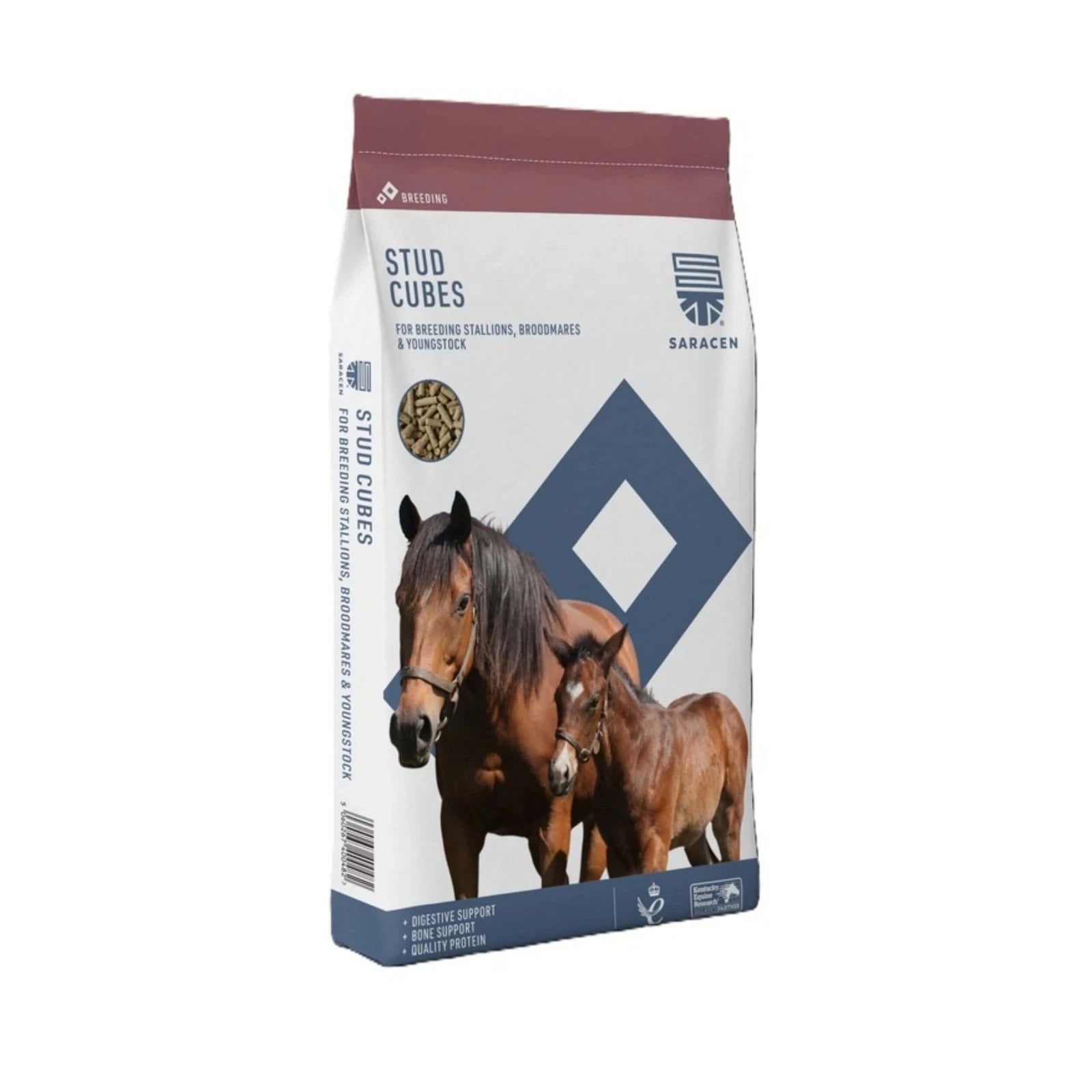 Saracen Stud Cubes – Complete Feed for Broodmares, Stallions & Youngstock 20kg