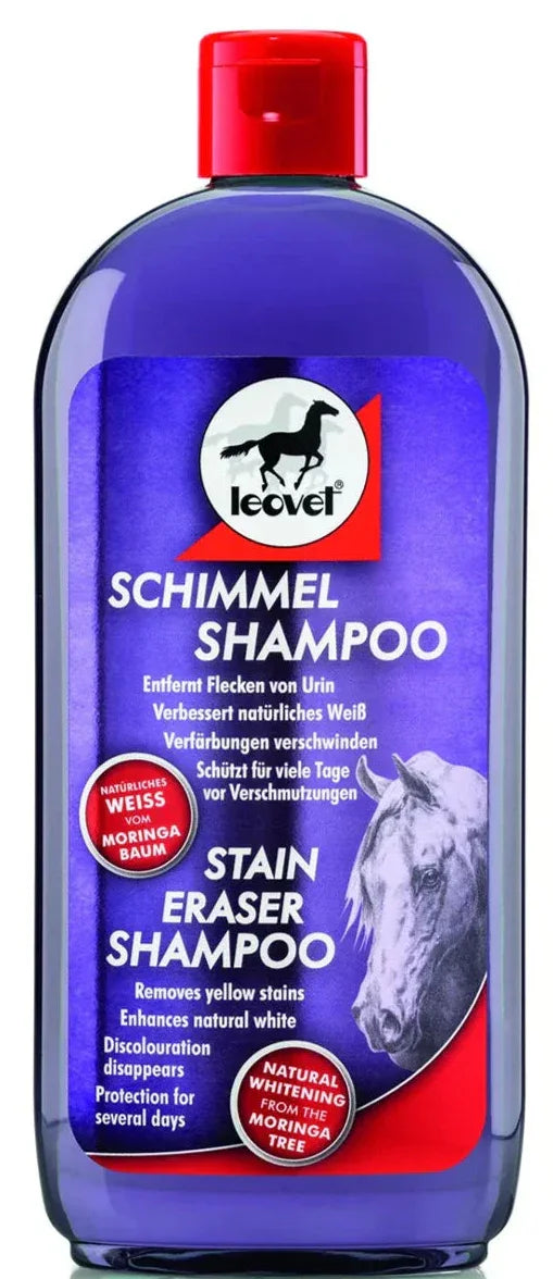 Leovet Shiny White Stain Eraser Shampoo – Horses & Ponies, 500 ml