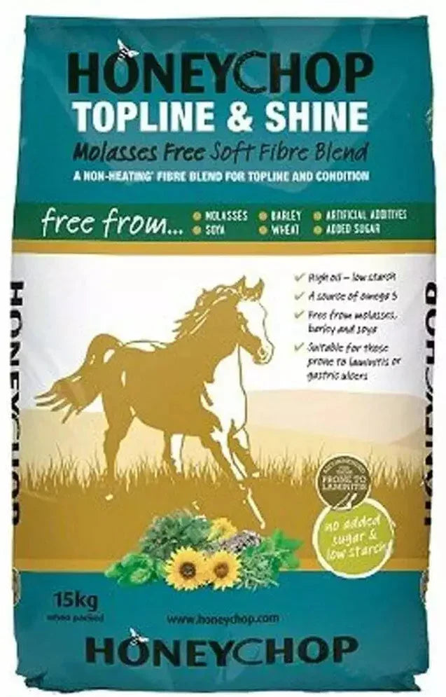 HoneyChop Topline & Shine Horse Feed – 15kg