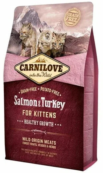 Carnilove Kitten Food Salmon & Turkey Grain-Free Cat Meal 400g