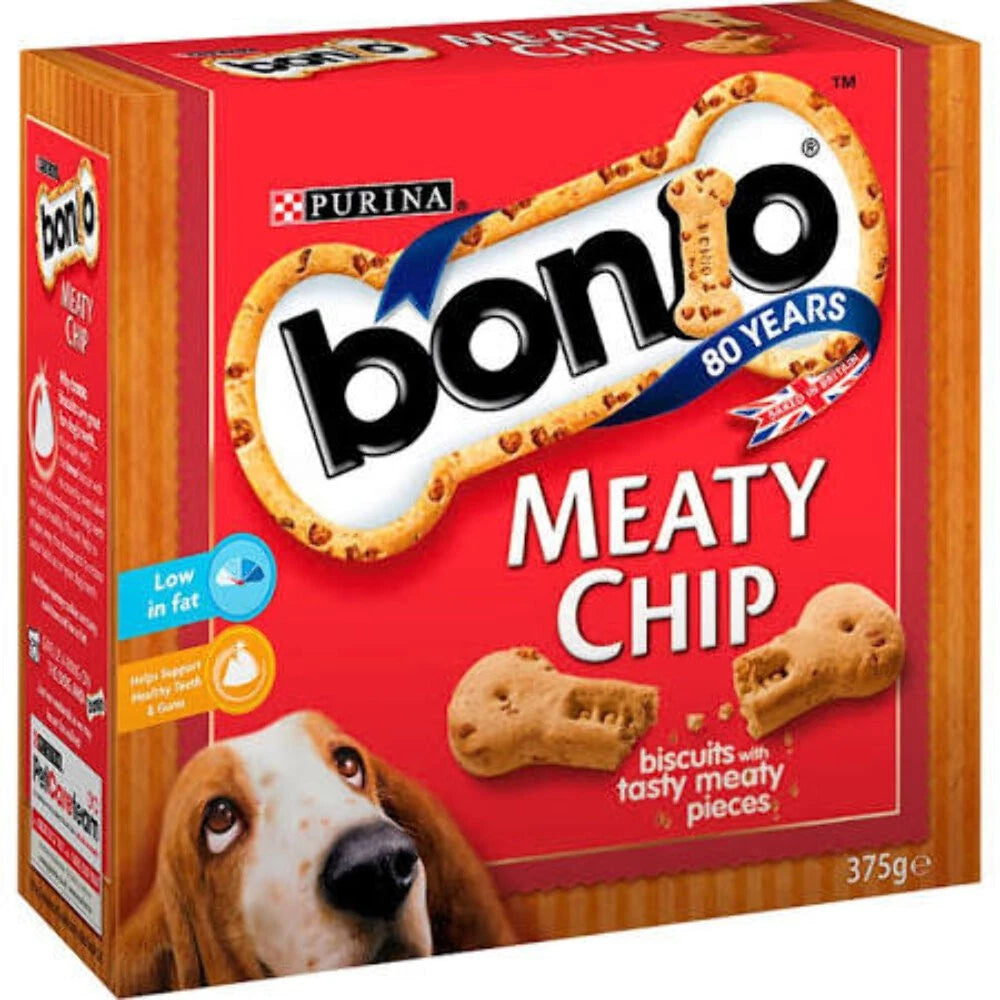 Purina Bonio Meaty Chip Dog Biscuits 375g