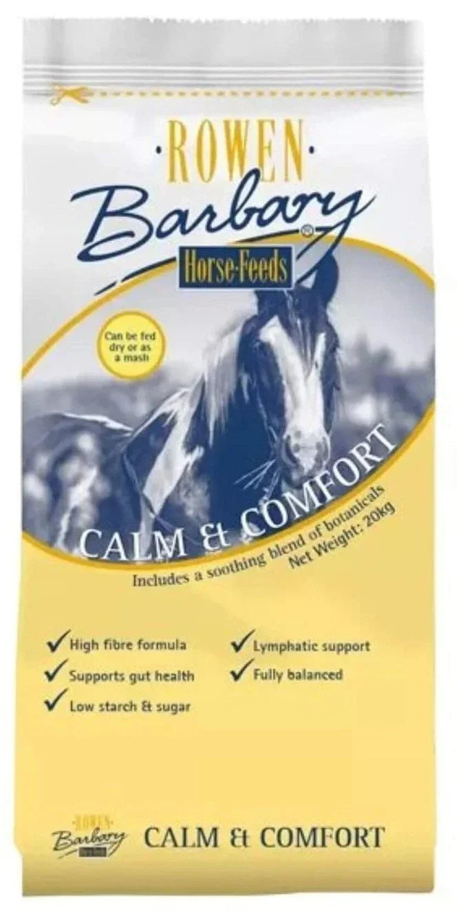 Rowen Barbary Calm & Comfort 20kg – Low-Energy, Non-Heating Horse Feed - Animall
