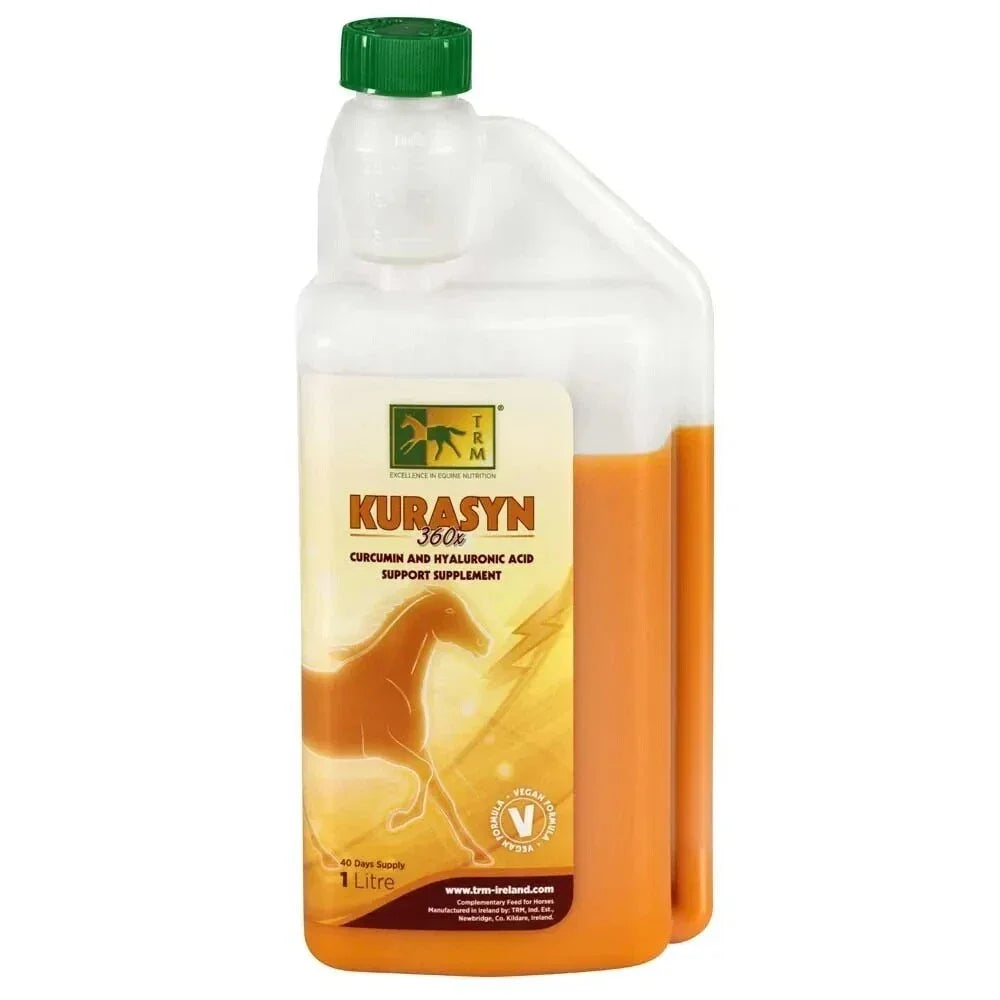 Kurasyn 360X – 1L - Curcumin & Hyaluronic Acid Joint Supplement for Horses