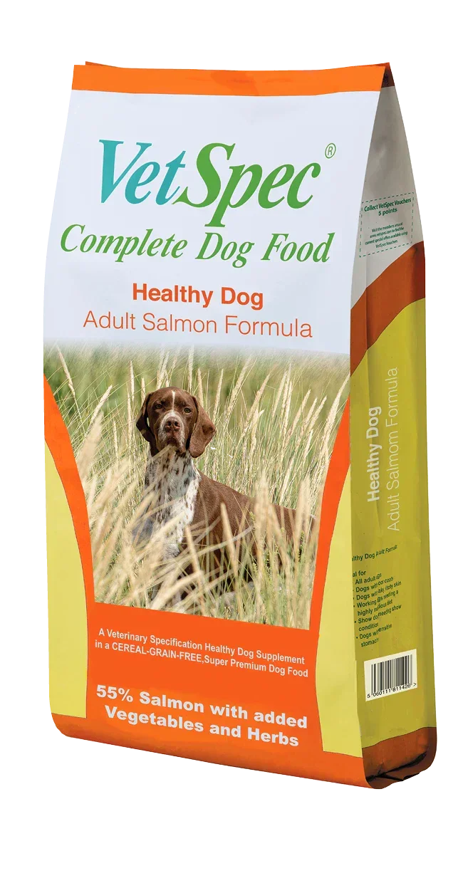 VetSpec Healthy Dog Adult Salmon Formula 12.5kg – Cereal-Grain-Free Super Premium Dog Food