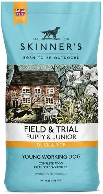 Skinners Field & Trial Duck Puppy & Junior Dry Dog Food - 15kg