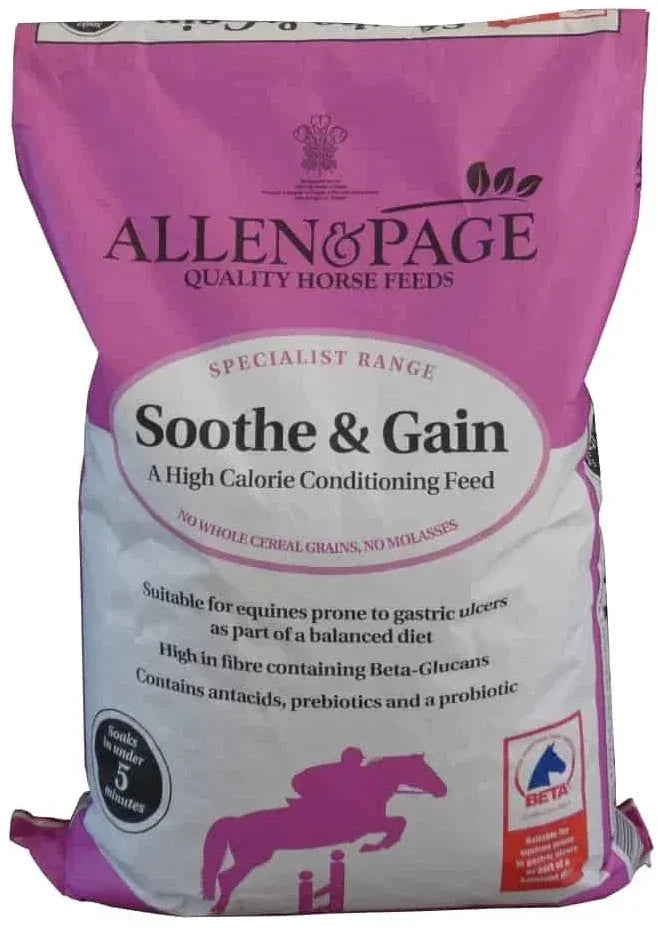 Allen & Page Sooth & Gain 20kg A High Calorie Conditioning Feed