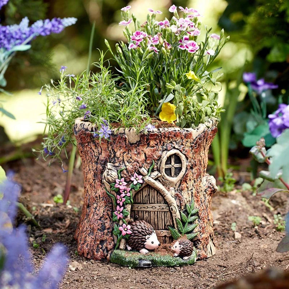 Smart Garden Woodland Door Planter - Weatherproof Fairy Garden Pot for Succulents & Small Plants