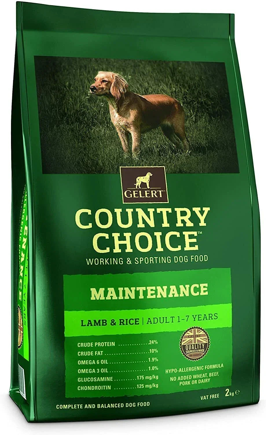 Gelert Country Choice Maintenance Lamb and Rice – 12kg Dog Food