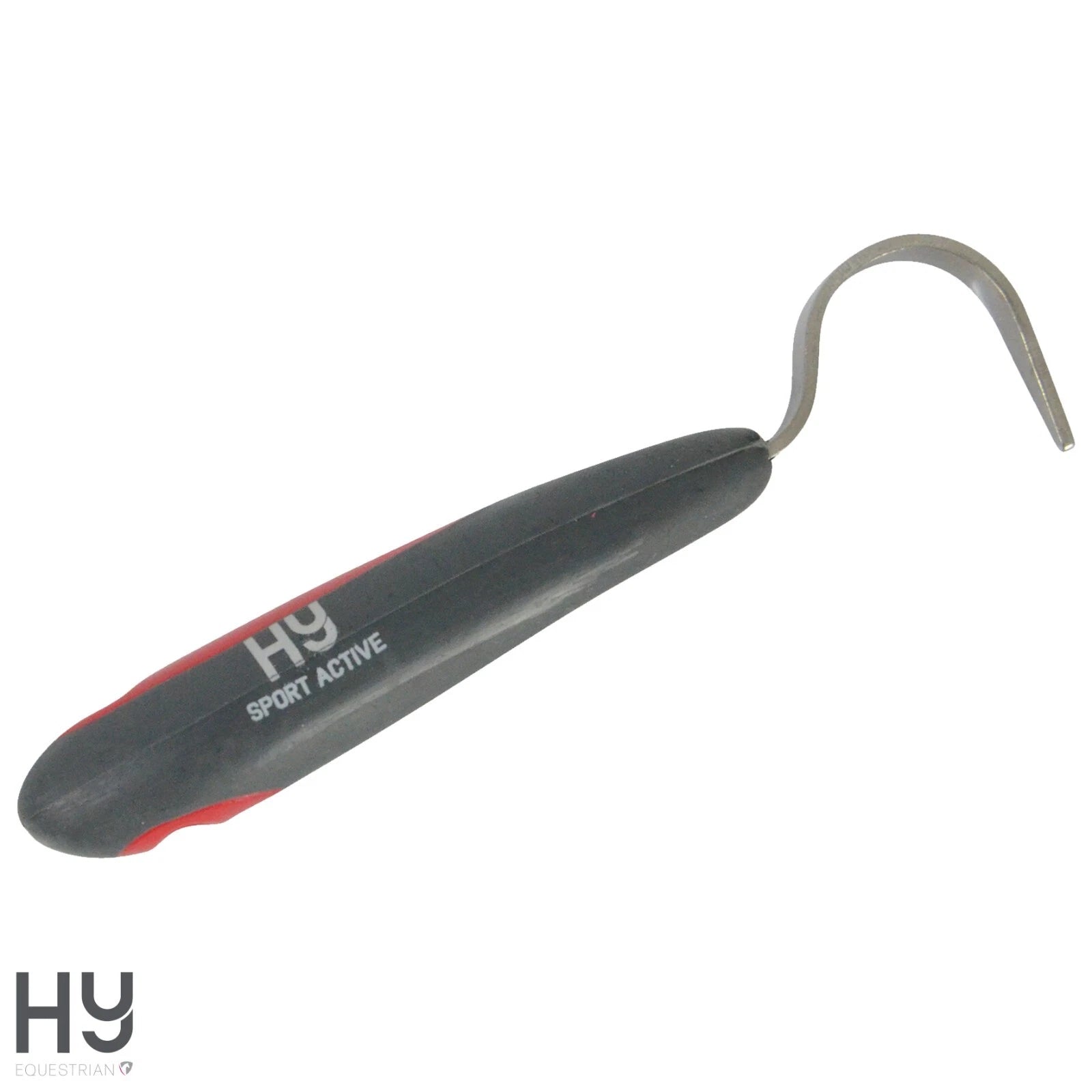 Hy Equestrian Hy Sport Active Hoof Pick Soft Touch Stainless Steel – Rosette Red (16cm) - Animall
