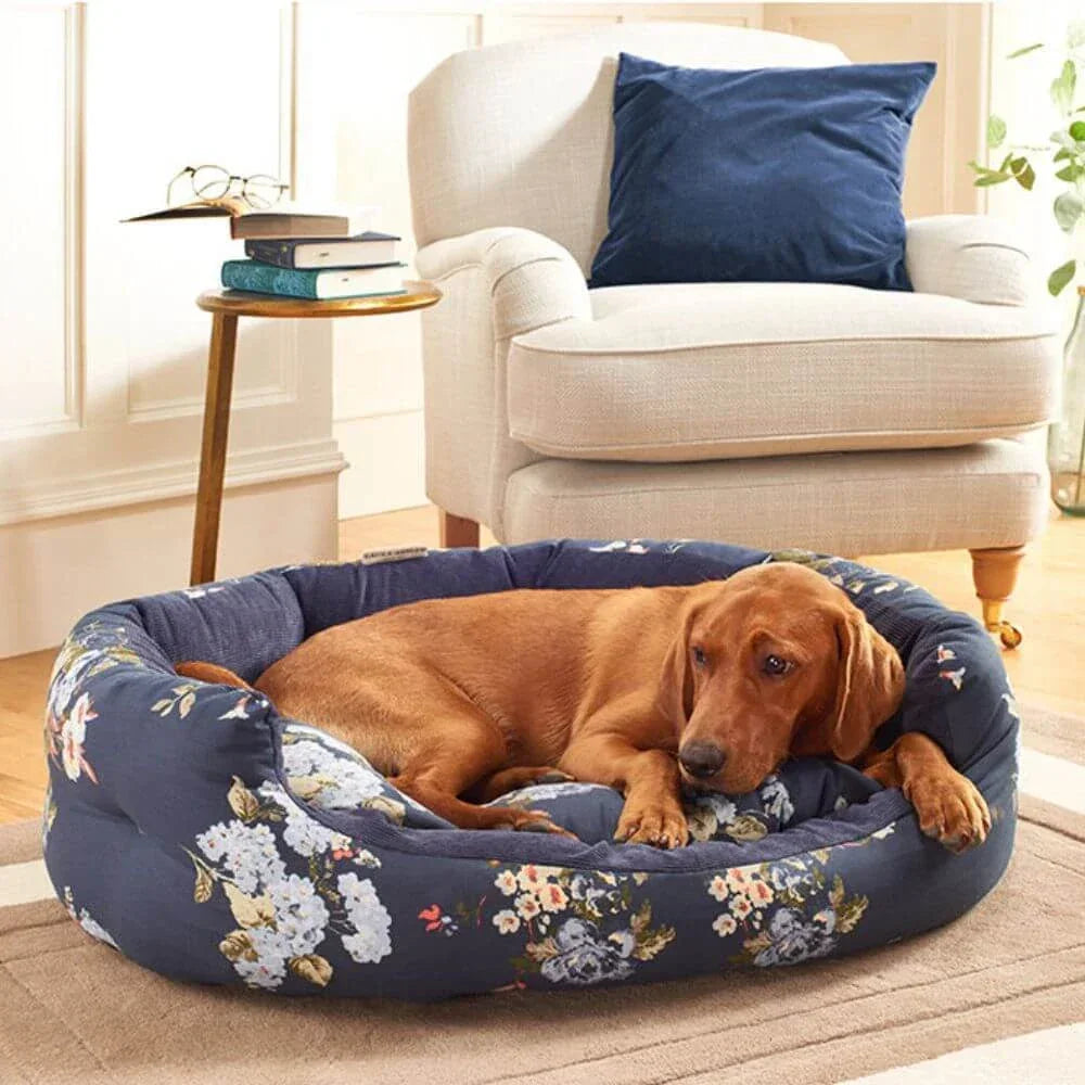 Laura Ashley Rosemore Deluxe Slumber Dog Bed – Small (61cm) Luxury Nesting Dog Bed