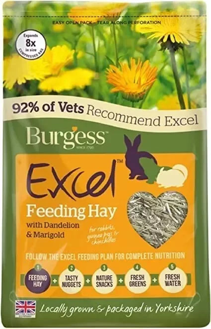 Burgess Excel Feeding Hay with Dandelion and Marigold 1kg
