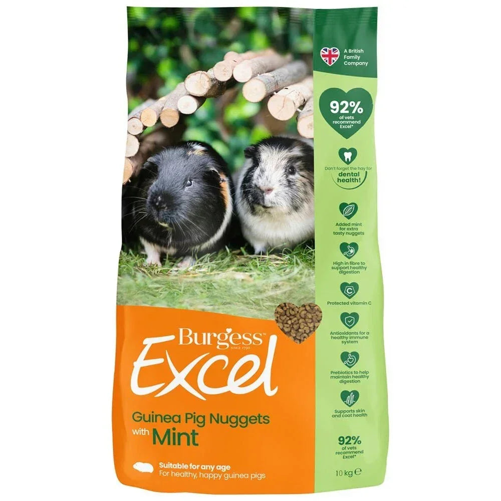 Burgess Excel Guinea Pig Nuggets – 1.5kg With Mint