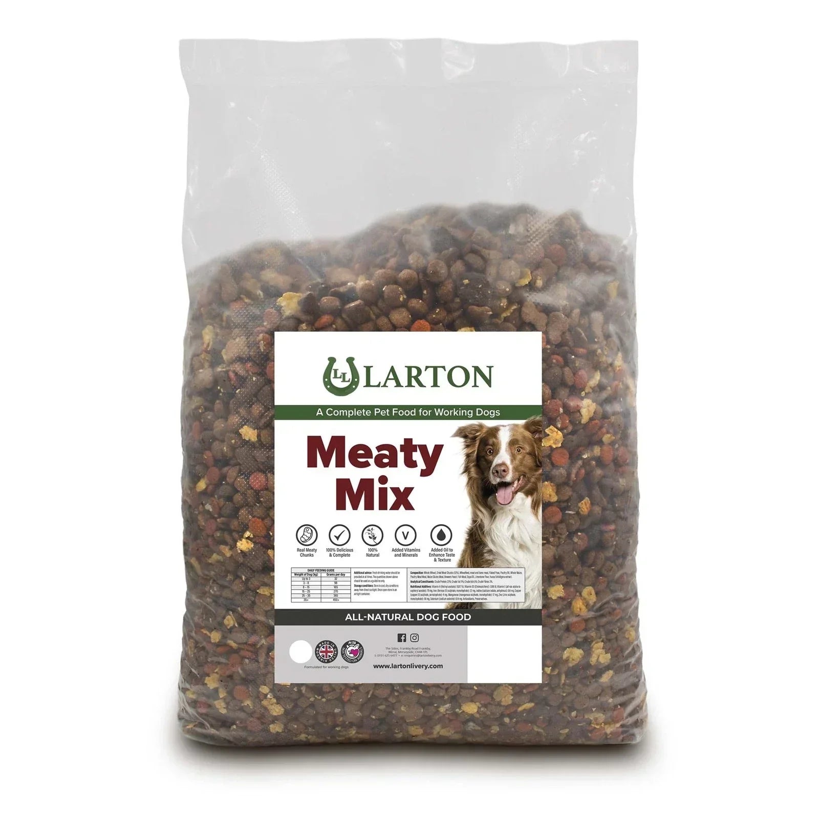 Larton Meaty Mix - Complete Dry Dog Food 15kg