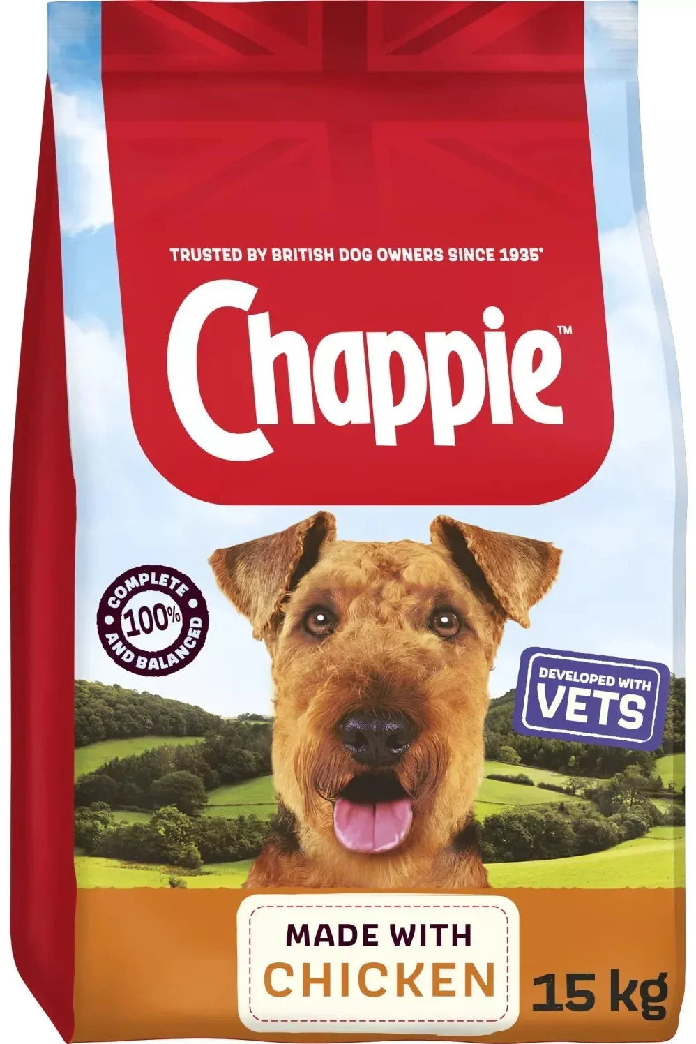 Chappie Complete Dry Dog Food – Chicken & Wholegrain Cereal 15kg