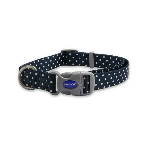 Ancol SOHO Polka Dot Dog Collar – Size L