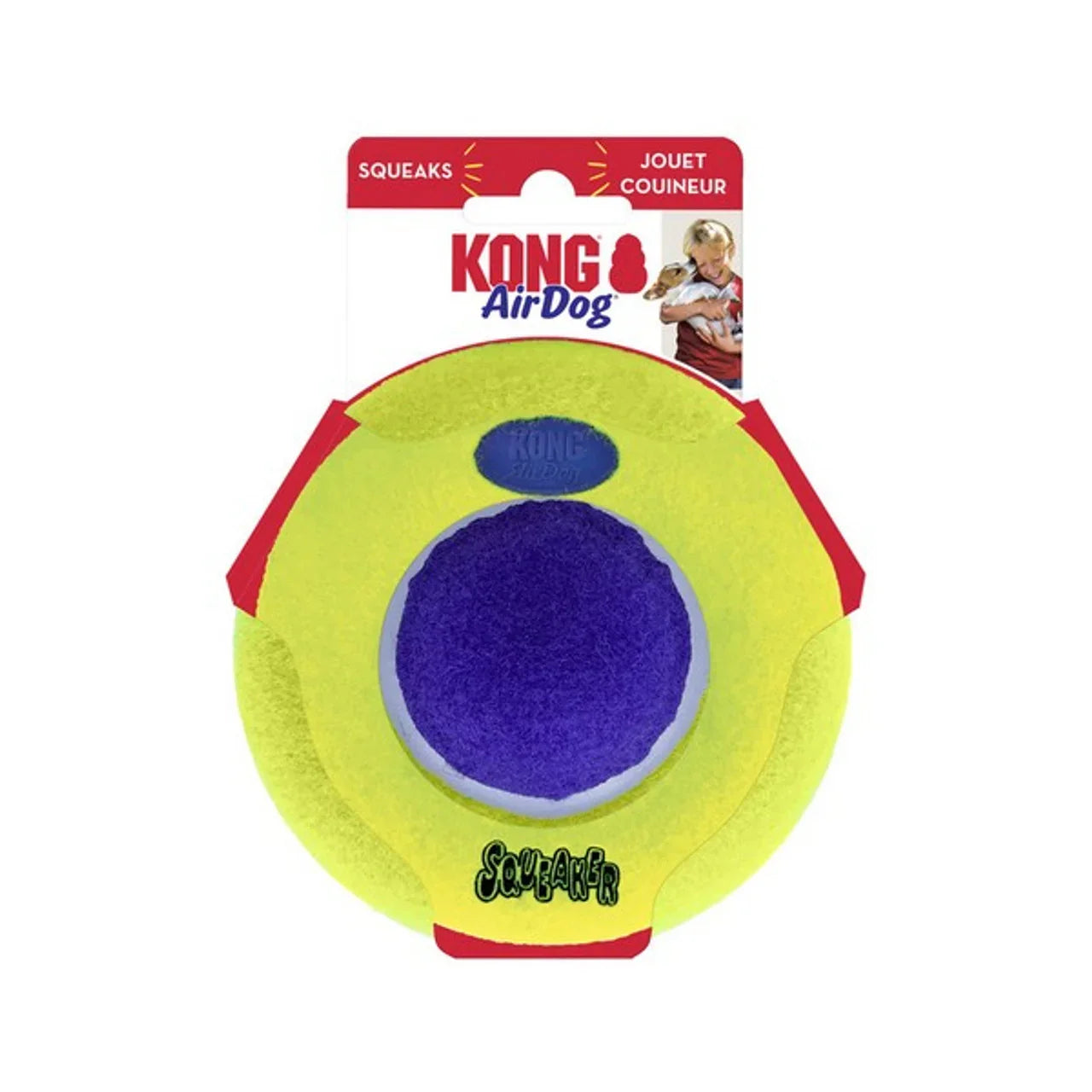KONG AirDog Squeaker Saucer Dog Toy – Medium/Large