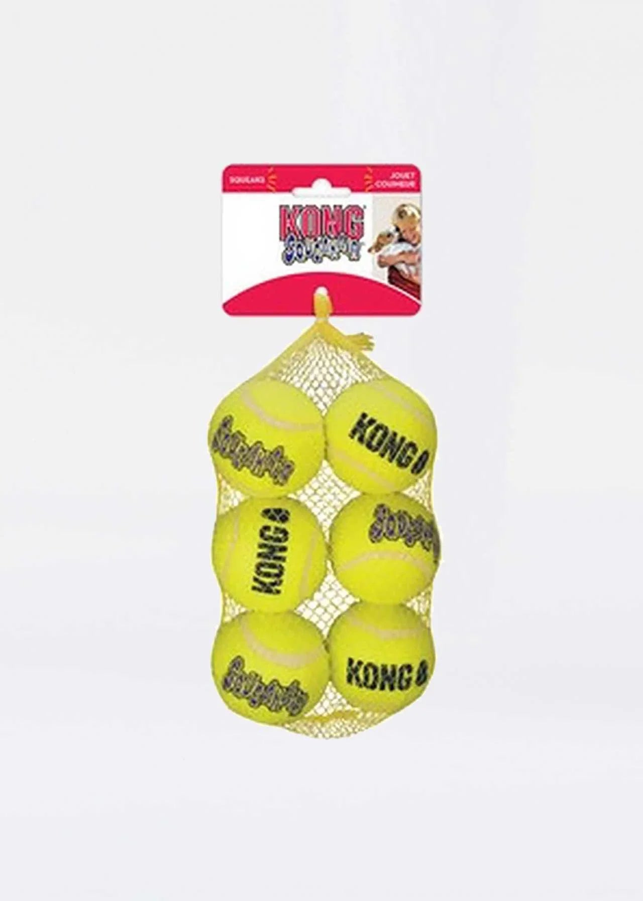 KONG SqueakAir Balls – Dog Toy (Medium, 6 Pack)