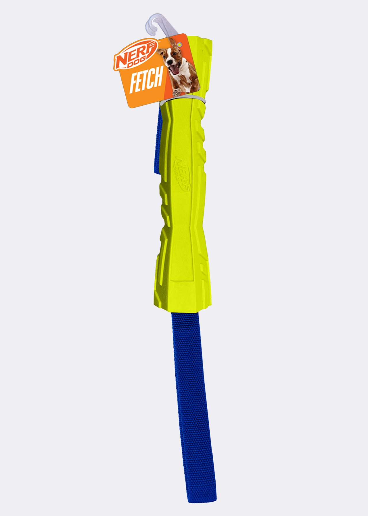 Nerf Dog Foam Megaton Competition Stick dog toy, 10.5 inch, green and blue
