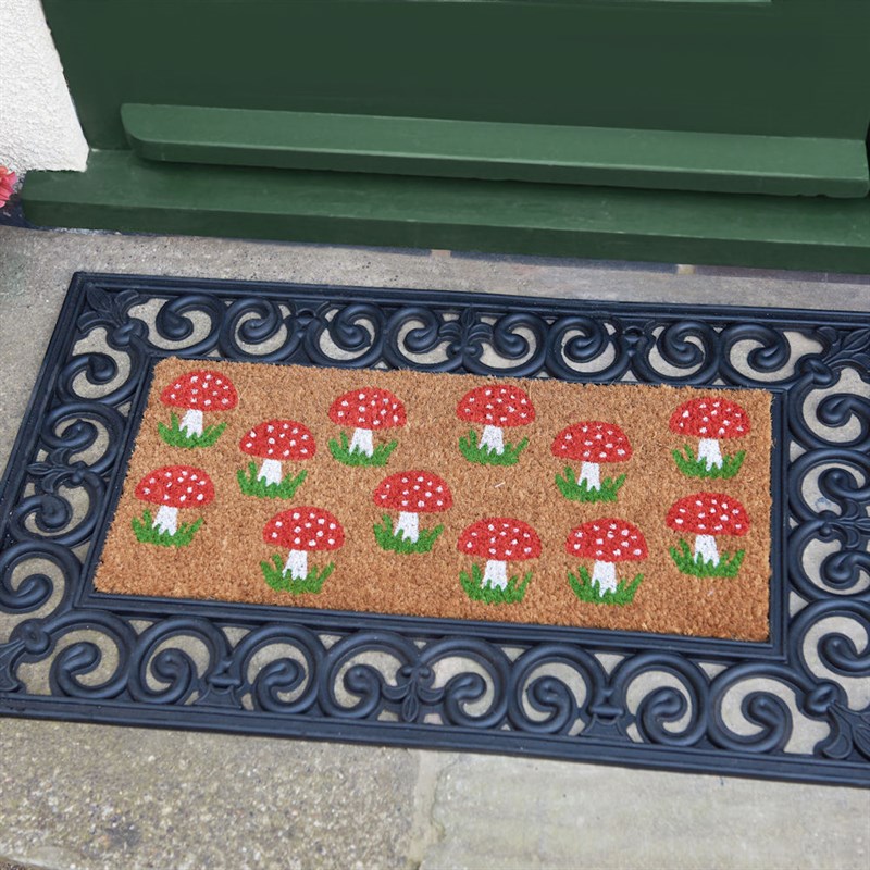 Smart Garden Shrooms Decoir Insert Mat 23x53cm - Mushroom Coir Doormat Insert