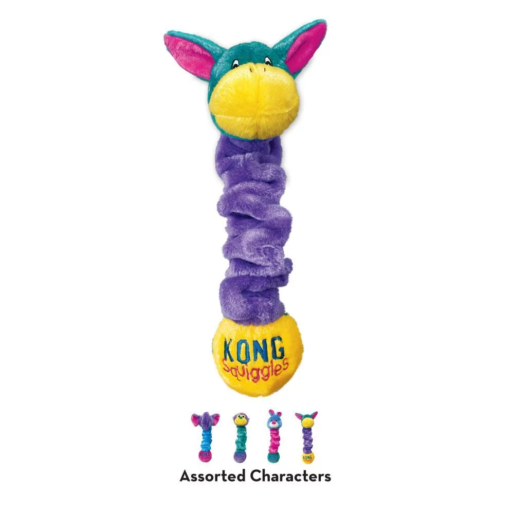KONG Squiggles – Medium (Stretchy Squeaky Plush Toy)