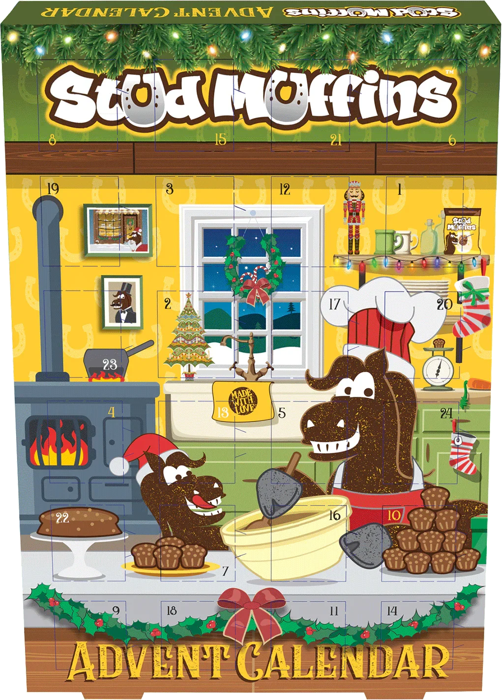 Stud Muffins Advent Calendar – Christmas Pudding Flavour