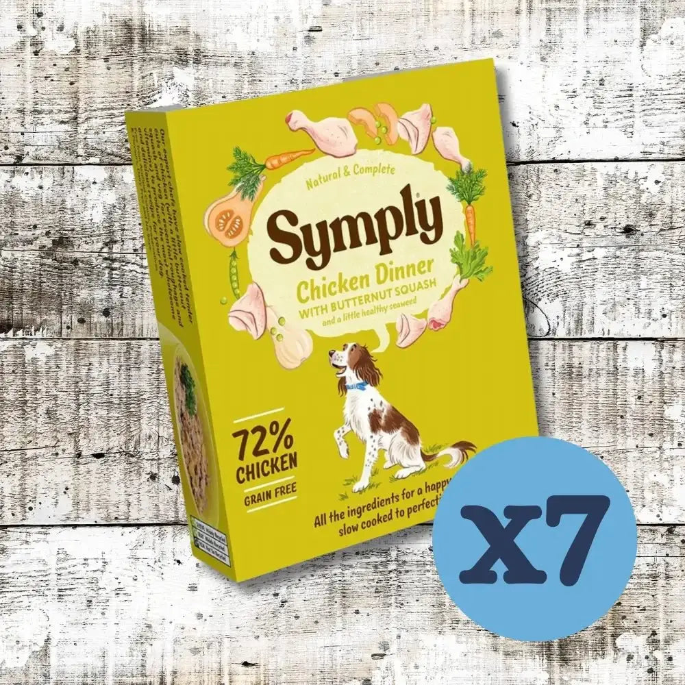 Symply Dog Tray Chicken Dinner & Butternut Squash