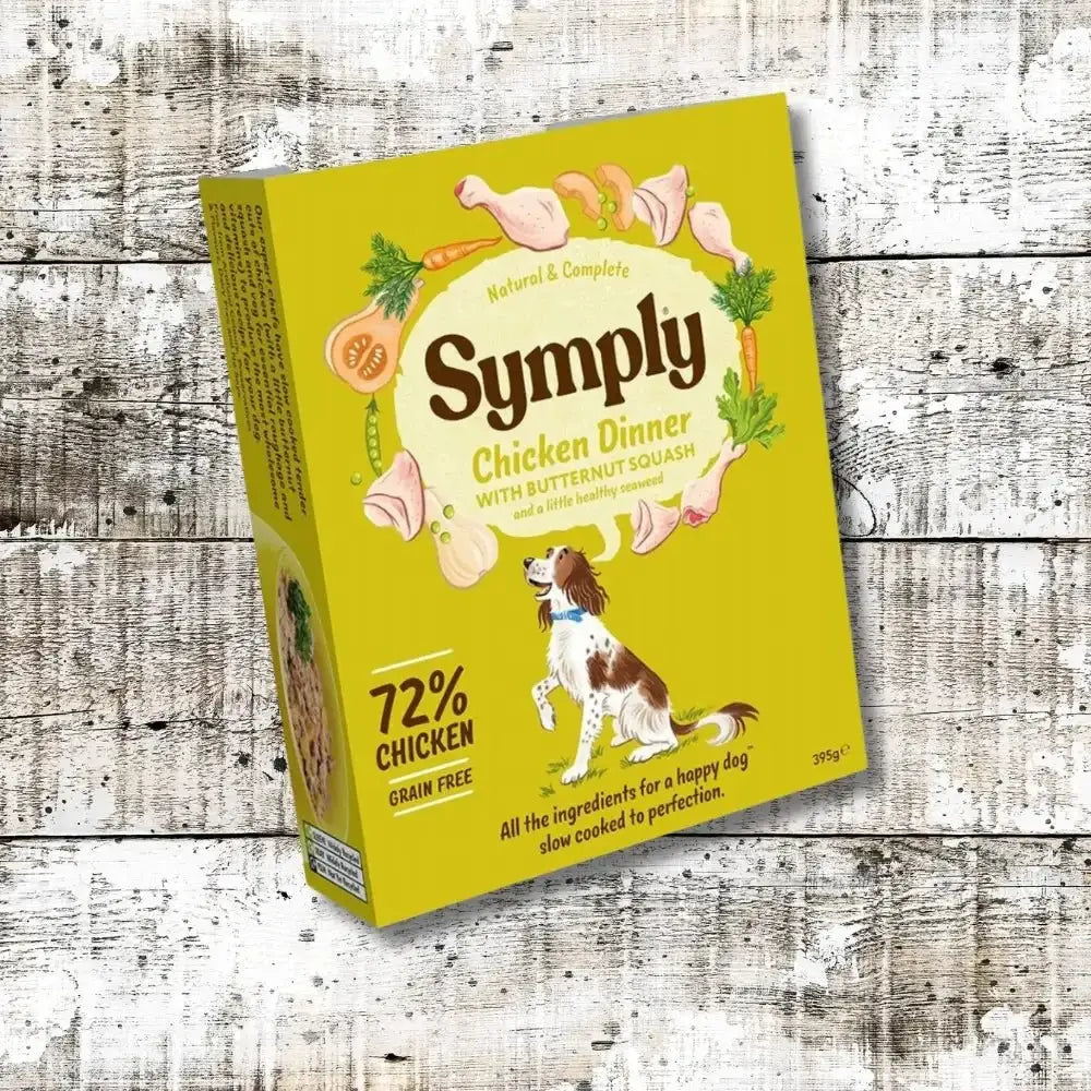 Symply Dog Tray Chicken Dinner & Butternut Squash