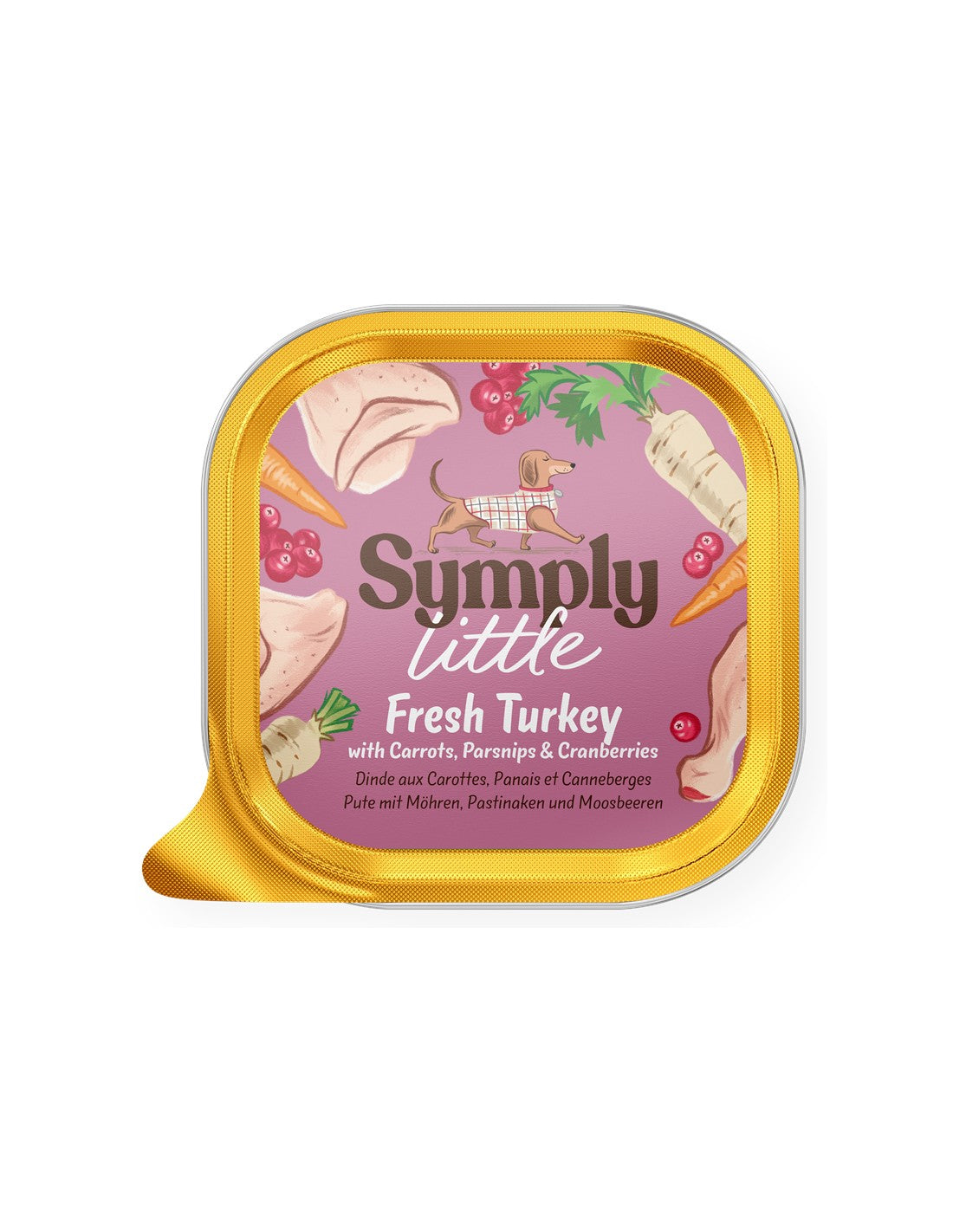 Symply Little Turkey Dog Food 100g Grain Free Natural Wet Food for Small Breed Dogs