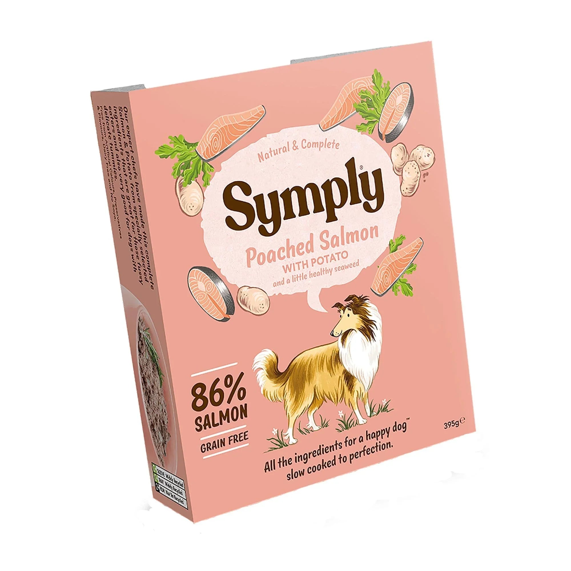Symply Adult Grain Free Poached Salmon With Potatoe Wet Dog Food Tray – Complete Wet Dog Food