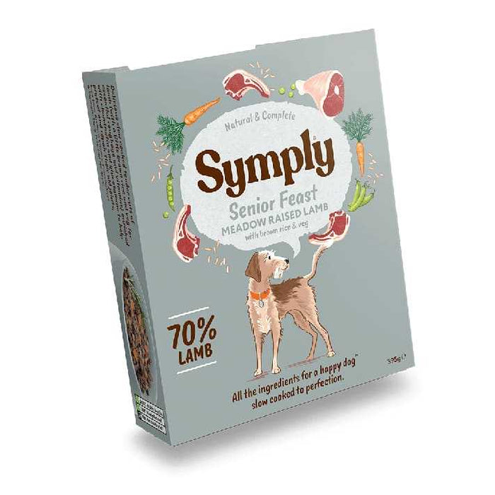 Simply Dog Tray Senior Lamb Wet Dog Food Natural Grain Free Senior Recipe