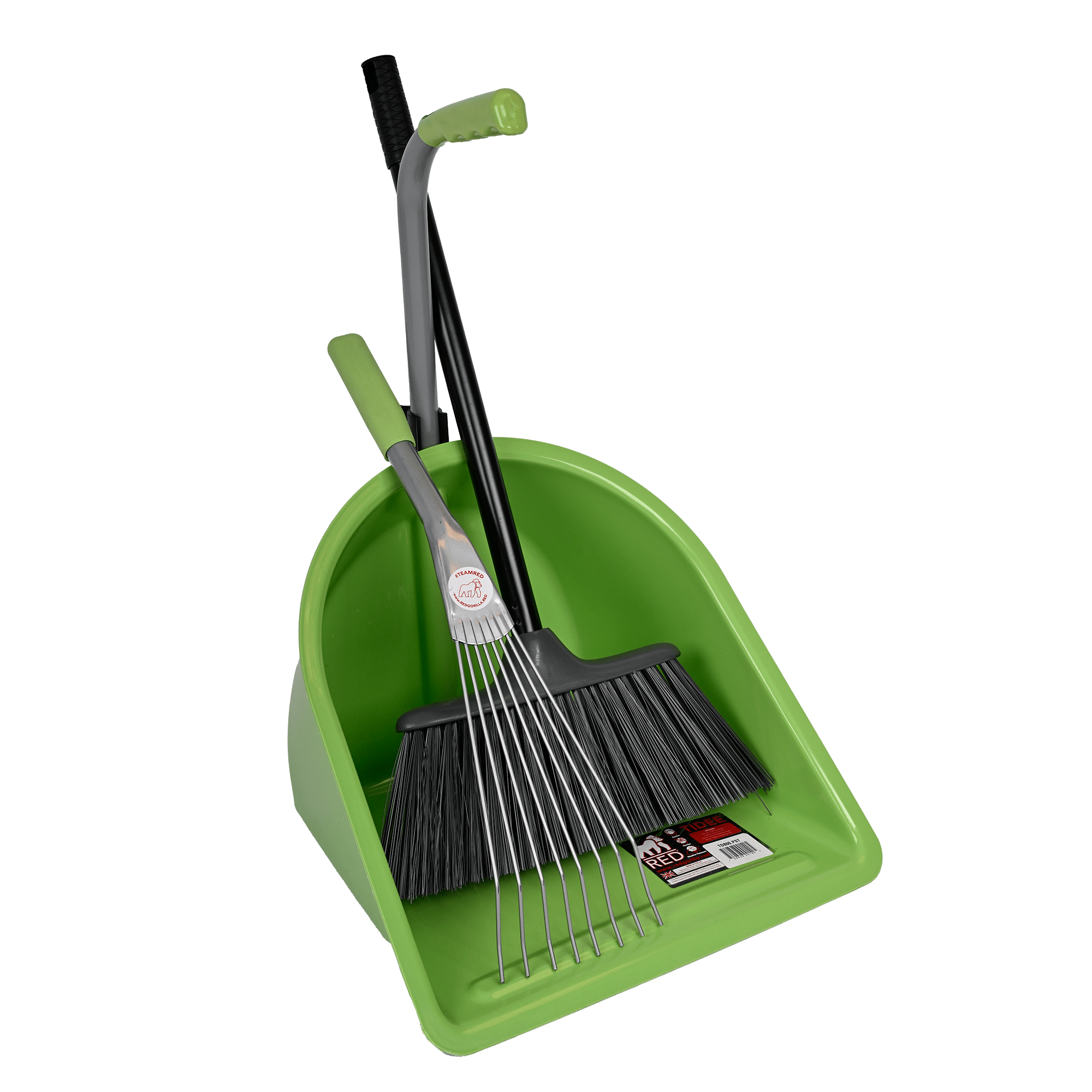 Red Gorilla Teenie Tidee Mini Rake & Broom Cleaning Set, Pistachio