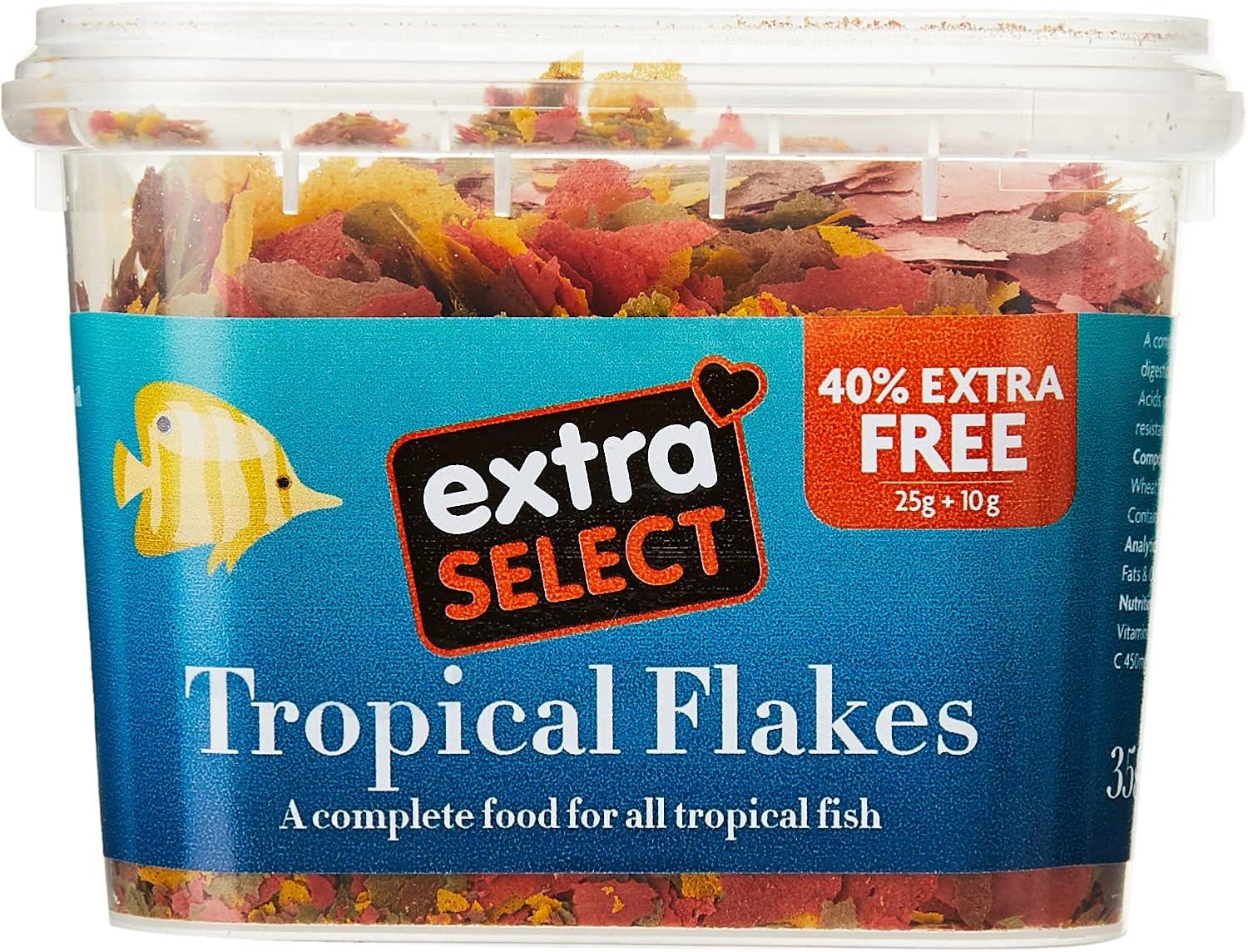 Extra Select Tropical Flake Complete Fish Food 50g