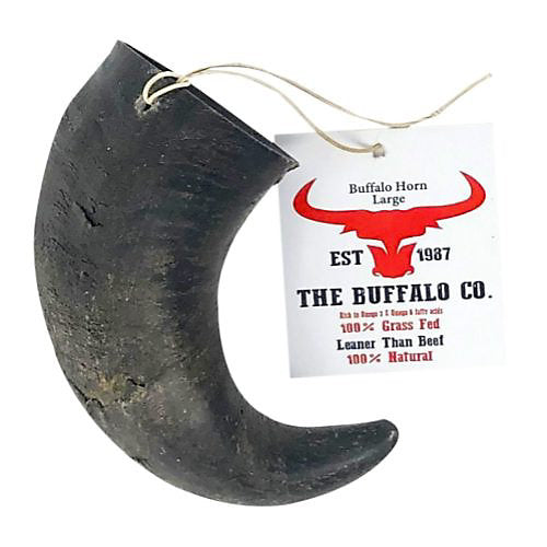 The Buffalo Co. Buffalo Horn – Large (Pack of 6)